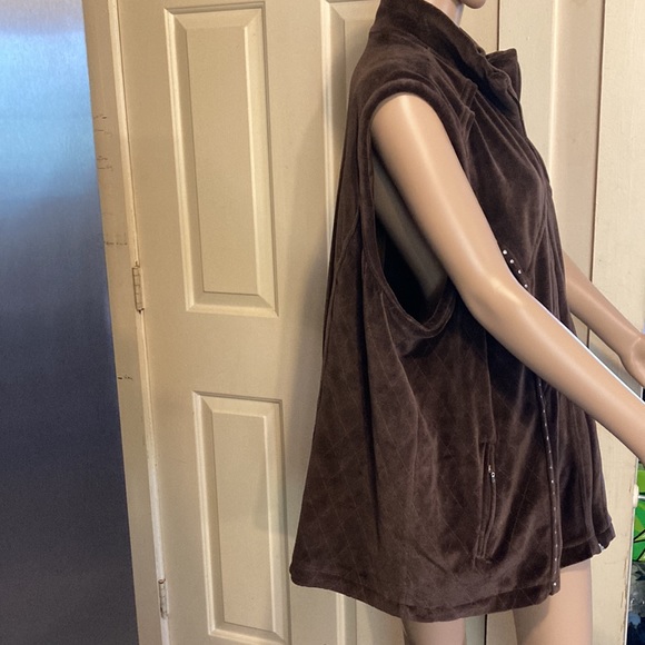 Quacker Factory quilted look vest size 2X - Picture 4 of 9